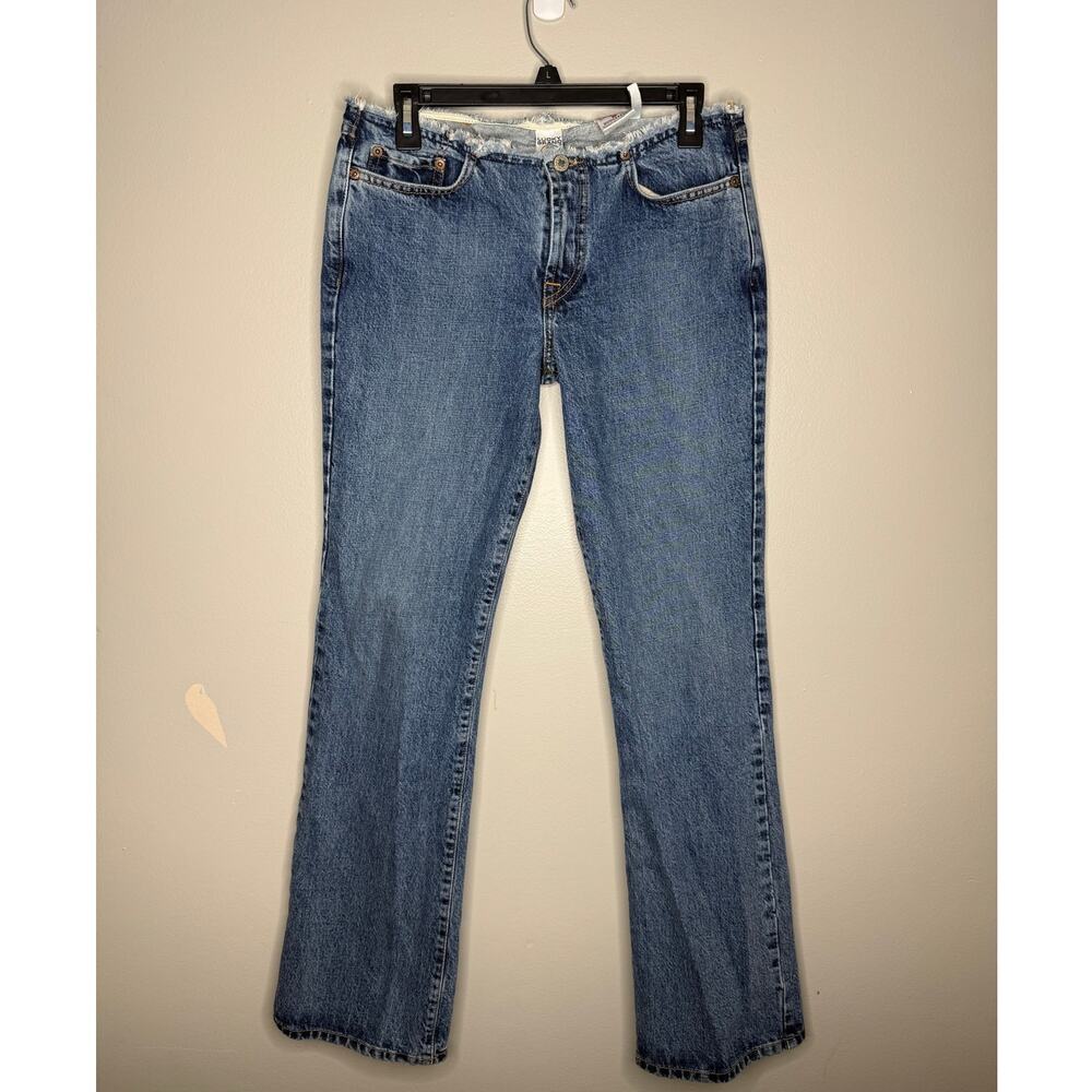Vintage Lucky Brand Dungaree American Made Frayed Waist Jeans Size 6/28 Long Y2K